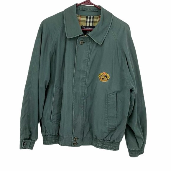 Burberry Other - Vintage Burberrys green bomber jacket